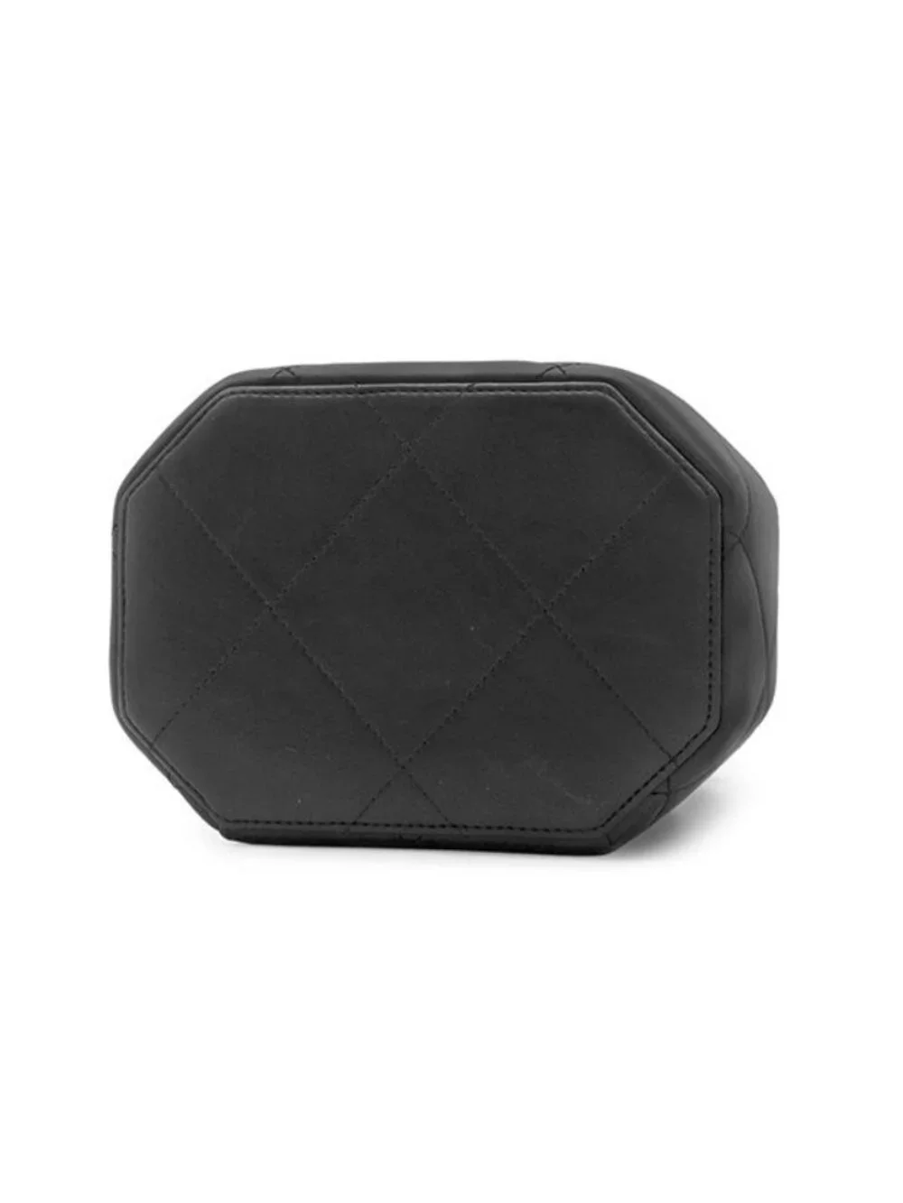 Chanel Shoulder Bag Quilted Small Vanity Leather Black Gold CC Logo Chain